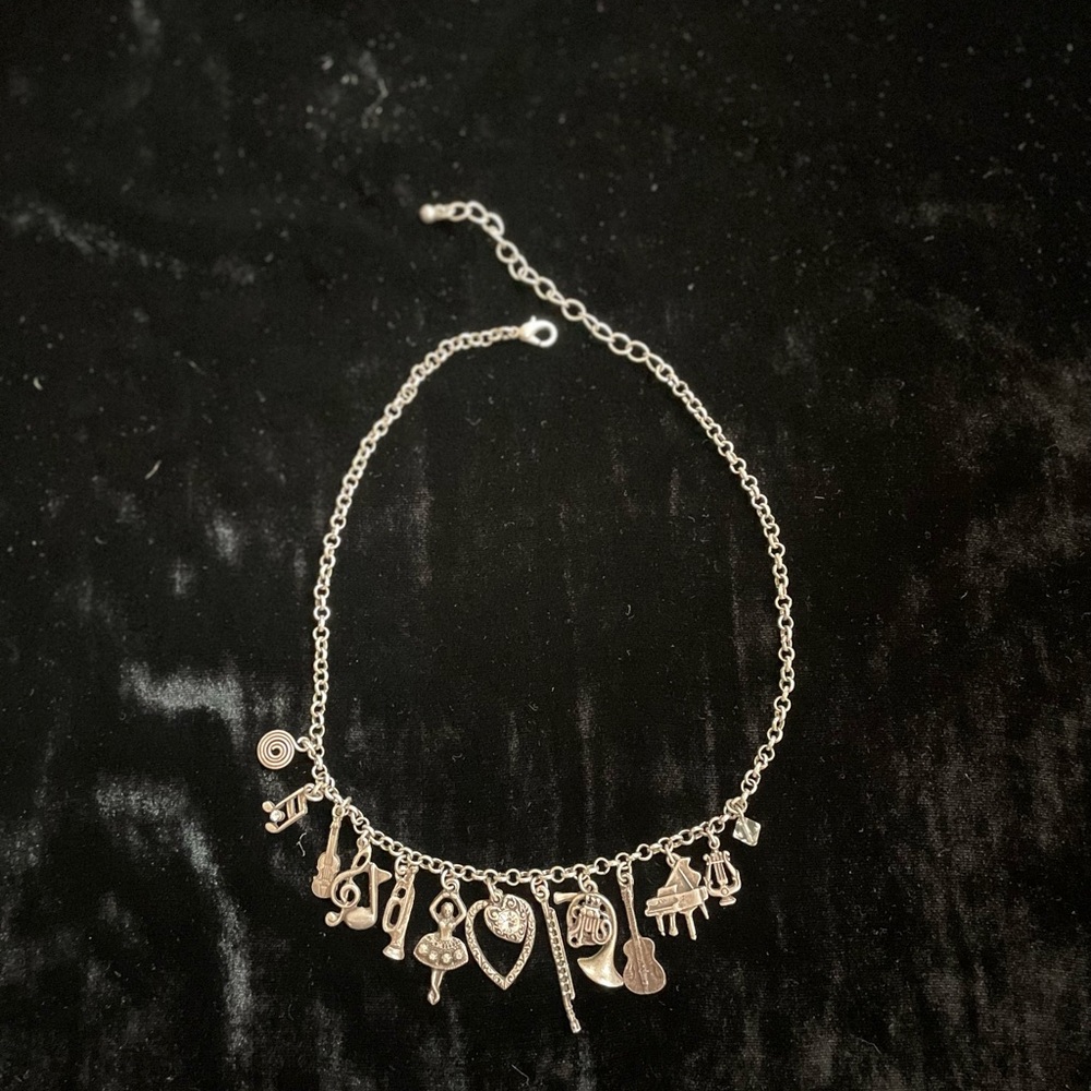 Vintage Musical Charm Necklace